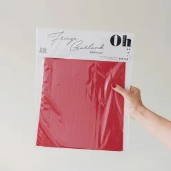 Ohitsperfect Bridal Shower & Hens Fringe Garland - Red