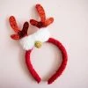 Ohitsperfect Reindeer Plush Headband - Red