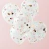 Ohitsperfect Rose Gold Floral Confetti Balloons