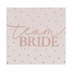 Ohitsperfect Rose Gold Foiled Pink Napkins Hens Party