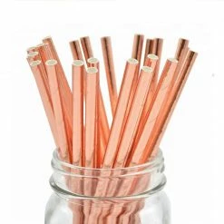 Ohitsperfect Rose Gold Paper Straws
