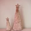 Ohitsperfect Rose Gold Tinsel Tree (Set Of 3)