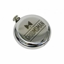 Ohitsperfect Round Hip Flask - Groomsman Weddings
