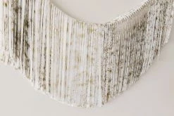 Ohitsperfect Bridal Shower & Hens Fringe Garland - White & Gold Splash