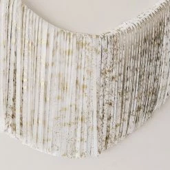Ohitsperfect Bridal Shower & Hens Fringe Garland - White & Gold Splash