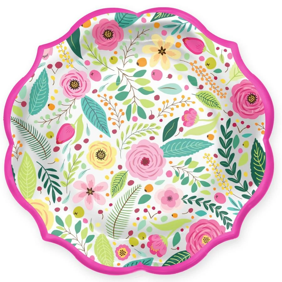 Ohitsperfect Spring Blossoms Paper Salad Plate 3 Ohitsperfect Spring Blossoms Paper Salad Plate