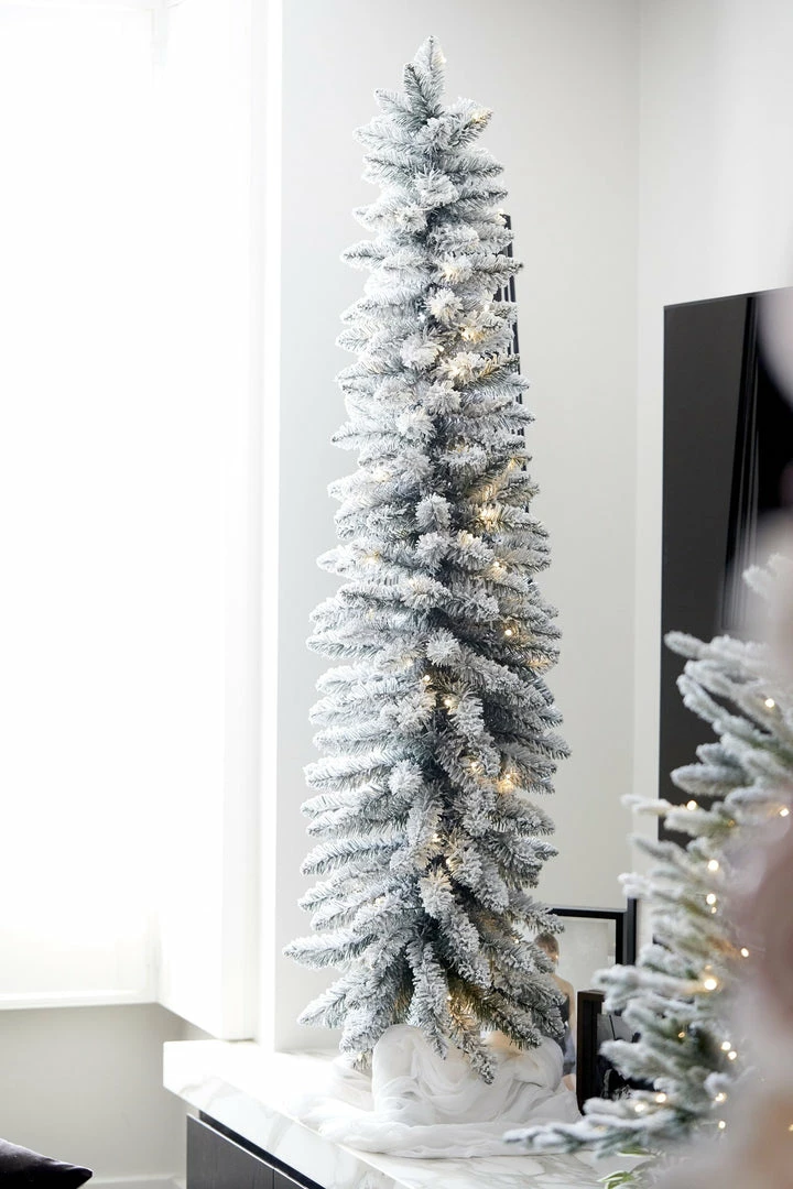 Ohitsperfect Scandinavian Fir Snow Tree 5.5 Foot - 100 LED 4 Ohitsperfect Scandinavian Fir Snow Tree 5.5 Foot - 100 LED
