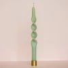 Ohitsperfect Speckled Twist Candle - Sage 28cm