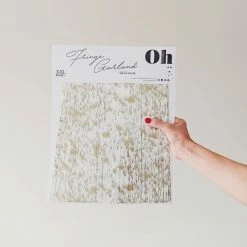 Ohitsperfect Bridal Shower & Hens Fringe Garland - White & Gold Splash 9 Ohitsperfect Bridal Shower & Hens Fringe Garland - White & Gold Splash