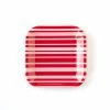Ohitsperfect Red And Pink Striped Plates 12pk
