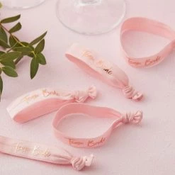 Ohitsperfect Pink Team Bride Hen Party Wrist Bands