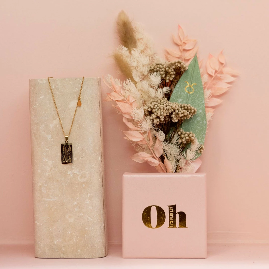 Ohitsperfect Zodiac Necklace And Posy Gift Box - Taurus Bloom Bar 3 Ohitsperfect Zodiac Necklace And Posy Gift Box - Taurus Bloom Bar