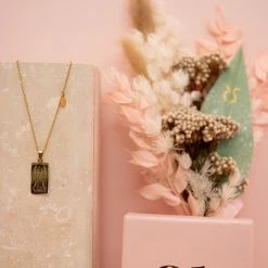 Ohitsperfect Zodiac Necklace And Posy Gift Box - Taurus Bloom Bar