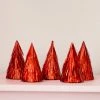 Ohitsperfect Tinsel Red Mini Christmas Tree Set
