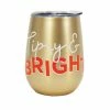 Ohitsperfect Tipsy & Bright Wine Tumbler Christmas