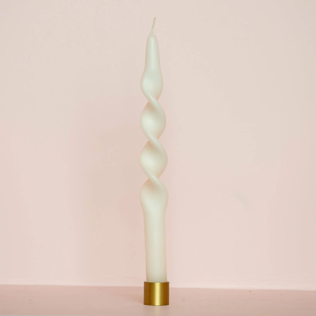 Ohitsperfect Twist Candle - Snow 28cm 3 Ohitsperfect Twist Candle - Snow 28cm