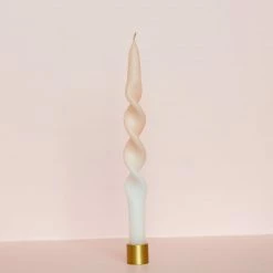 Ohitsperfect Twist Duo Toned Candle - Vanilla Custard 28cm