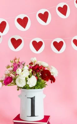 Ohitsperfect Valentine Heart & Circle Heart Banner Set Weddings