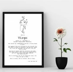 Ohitsperfect Zodiac Necklace And Posy Gift Box - Virgo Bloom Bar