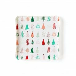 Ohitsperfect Whimsical Christmas Trees Plates 8pk