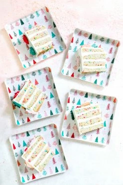 Ohitsperfect Whimsical Christmas Trees Plates 8pk
