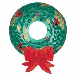 Ohitsperfect Wreath & Red Bow Christmas Foil Balloon