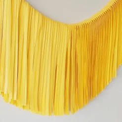 Ohitsperfect Bridal Shower & Hens Fringe Garland - Egg Yolk