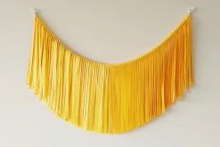 Ohitsperfect Bridal Shower & Hens Fringe Garland - Egg Yolk 8 Ohitsperfect Bridal Shower & Hens Fringe Garland - Egg Yolk