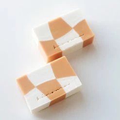 Ohitsperfect Handmade Soap - Wavy Checkered Apricot
