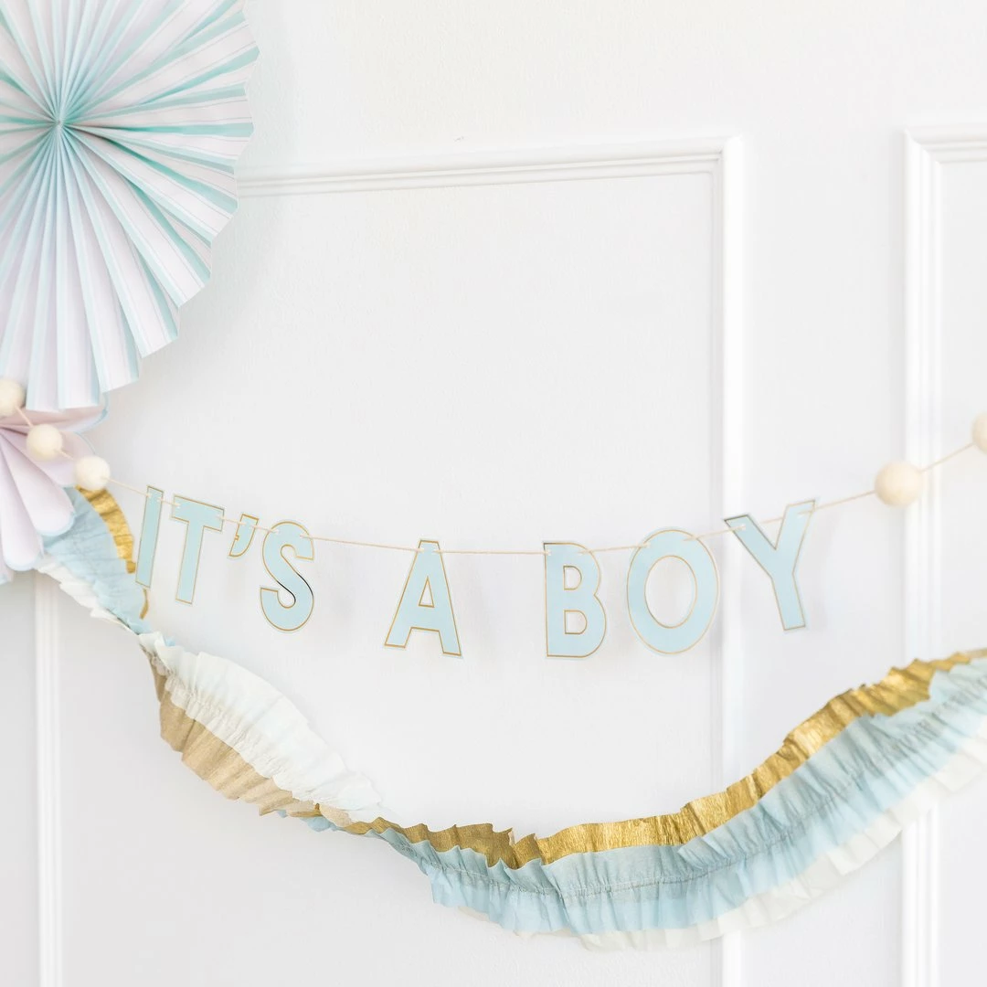 Ohitsperfect It's A Boy Baby Shower Banner 3 Ohitsperfect It's A Boy Baby Shower Banner