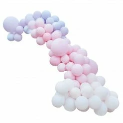 Ohitsperfect Luxe Pastel Pink And Purple Balloon Arch Kit Bridal Shower & Hens