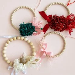 Ohitsperfect Greentini Beaded Hoop Wreath