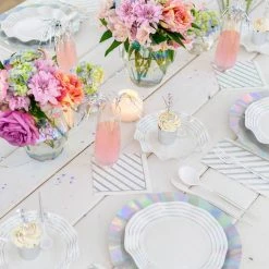 Ohitsperfect Iridescent Classic Paper Cocktail Napkin Bridal Shower & Hens