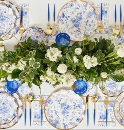 Ohitsperfect Bridal Shower & Hens Bella Cutlery Set - Blue & Gold
