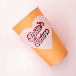 Ohitsperfect Bride's Babes Highball Heart Cup Set 8pk