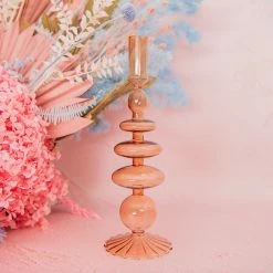 Ohitsperfect Amber Jewelled Candle Holder