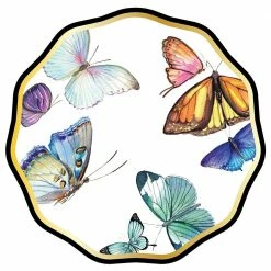 Ohitsperfect Butterfly Wavy Paper Salad Plate Kids Birthday