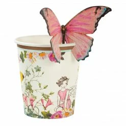 Ohitsperfect Kids Birthday Fairy Paper Cups With Butterfly Detail