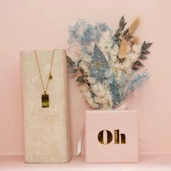 Ohitsperfect Zodiac Necklace And Posy Gift Box - Cancer Bloom Bar