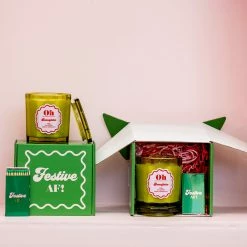 Ohitsperfect Festive AF Candle And Matches Gift Pack - Snowflake
