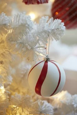Christmas Peppermint Swirl Bauble