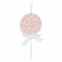 Ohitsperfect Pink And White Swirl Lollipop Hanging Ornaments Christmas