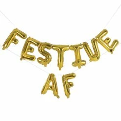 Ohitsperfect Gold Foiled 'Festive AF' Balloon Garland Christmas 5 Ohitsperfect Gold Foiled 'Festive AF' Balloon Garland Christmas