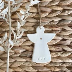 Ohitsperfect Ceramic Christmas Angel Ornament