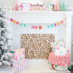 Ohitsperfect Merry & Bright Felt Christmas Garland