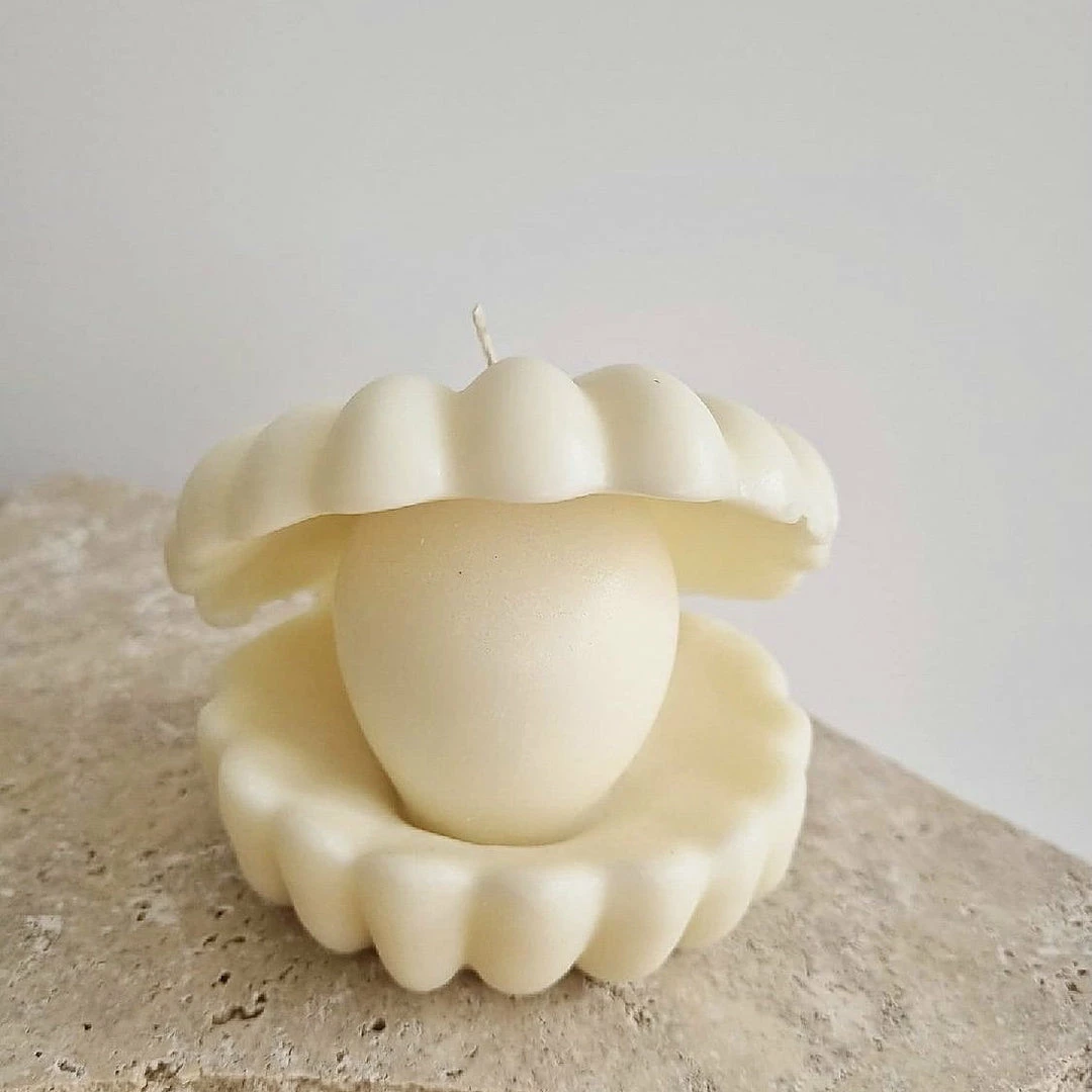 Ohitsperfect Clam Shell Pearl Candle Kids Birthday 5 Ohitsperfect Clam Shell Pearl Candle Kids Birthday