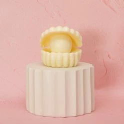 Ohitsperfect Clam Shell Pearl Candle Kids Birthday