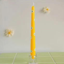 Ohitsperfect Hand Painted Daisy Candle