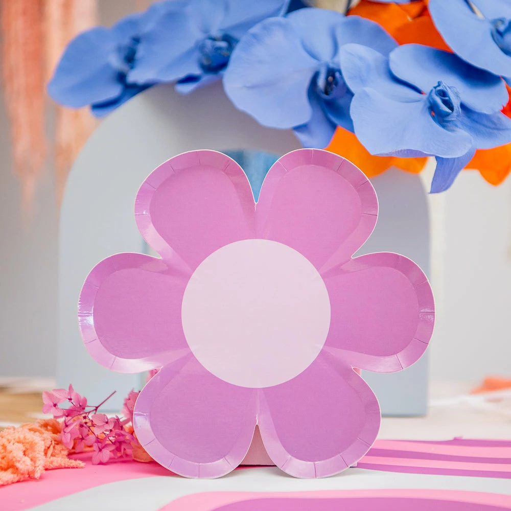 Ohitsperfect Rainbow Bloom Daisy Side Plate Purple 8pk 4 Ohitsperfect Rainbow Bloom Daisy Side Plate Purple 8pk