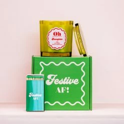 Ohitsperfect Festive AF Candle And Matches Gift Pack - Snowflake